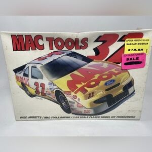 Monogram DJ124C 1/24 LE 32 Dale Jarrett Mac Tools Ford NASCAR Model Kit SEALED